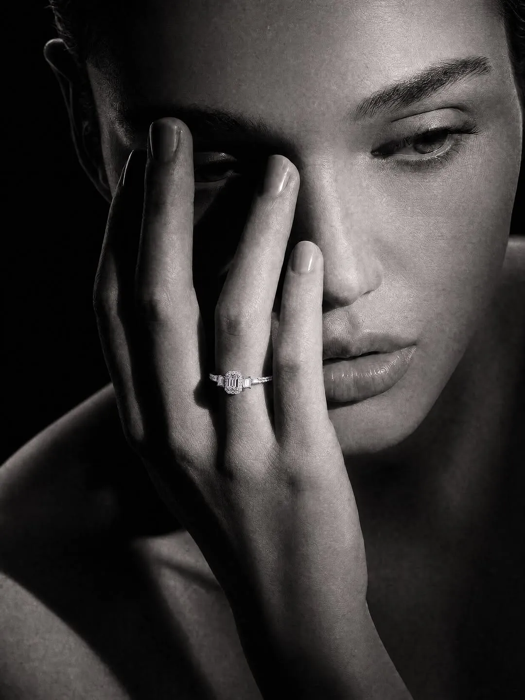 A diamond ring, visualized with its real detail intact.